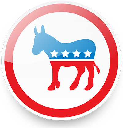 Pro Hillary Donkey - Democrat Vs Republican Png (400x429)