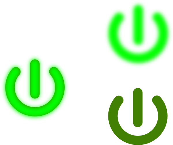Power On Green Svg Clip Arts 600 X 504 Px - Clip Art (600x504)