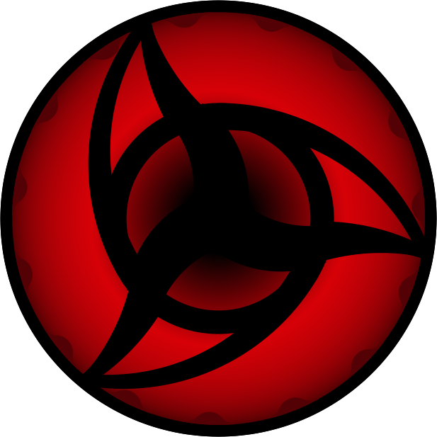 New Triple Swirl Mangekyou Sharingan By Jinseiasakura - Emblem (617x617)