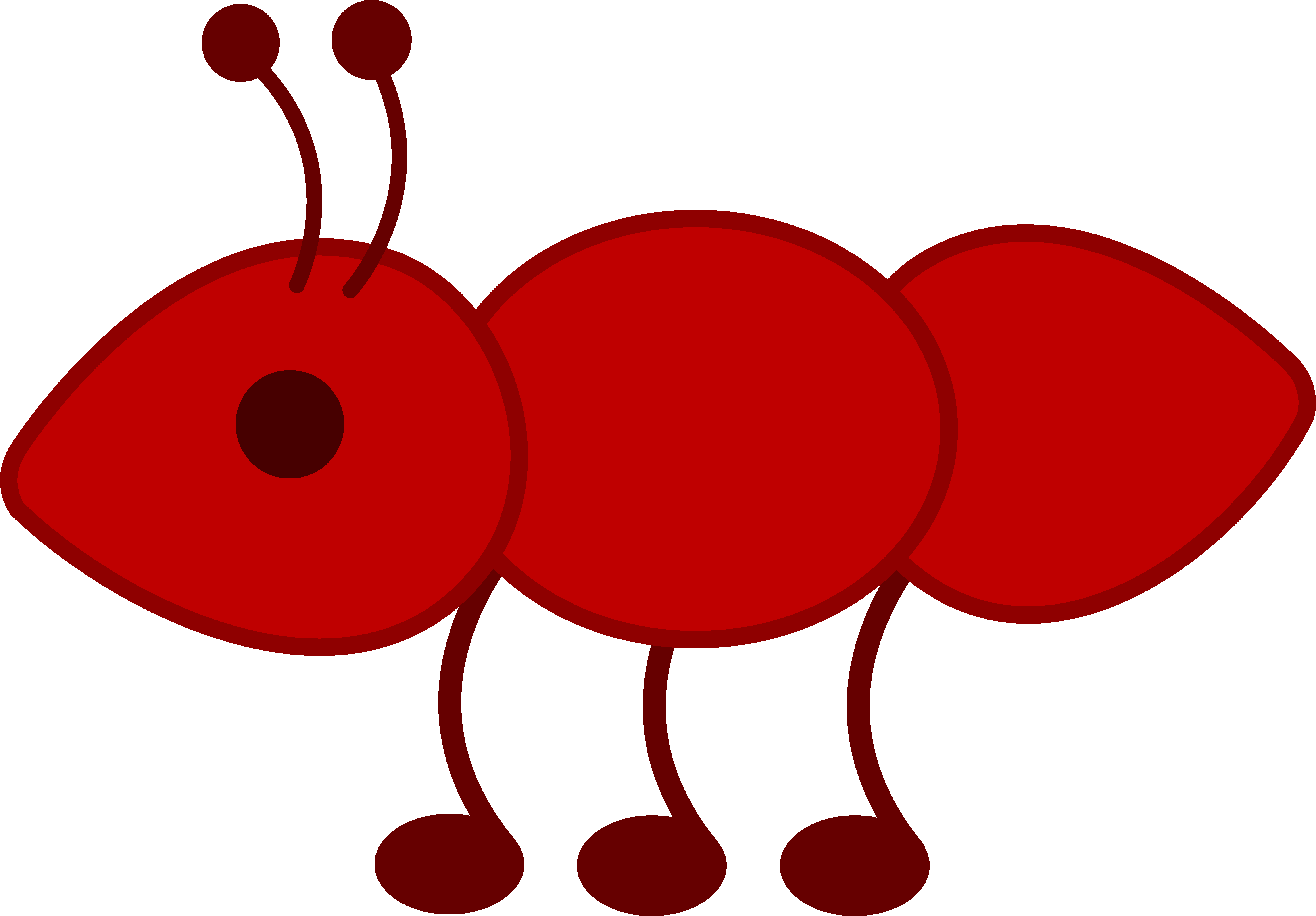 Little Red Ant Free Clip Art - Red Ant Clipart (5949x4141)