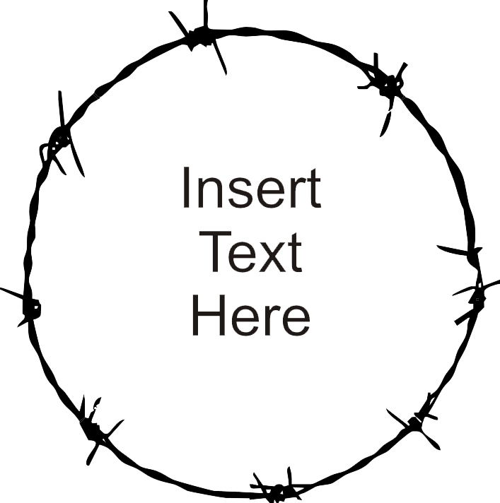 Barb Wire Clipart - Barbed Wire Circle Vector (707x712)