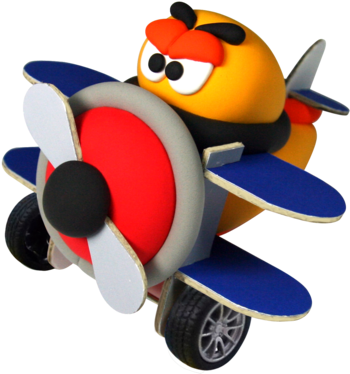 Airplane - Jumping Clay - Air Dry Clay - Diy Modelling Clay Kit (480x456)