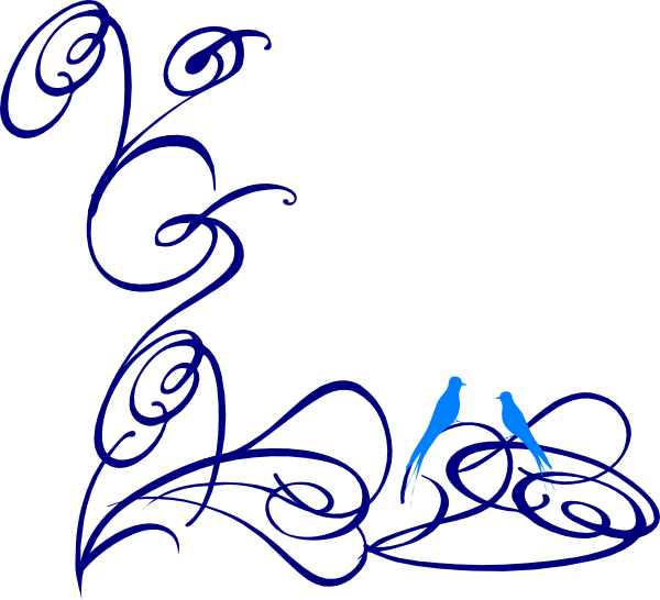 Decorative Swirl Changed Clip Art At Clker - Border For Page In Word (600x546)