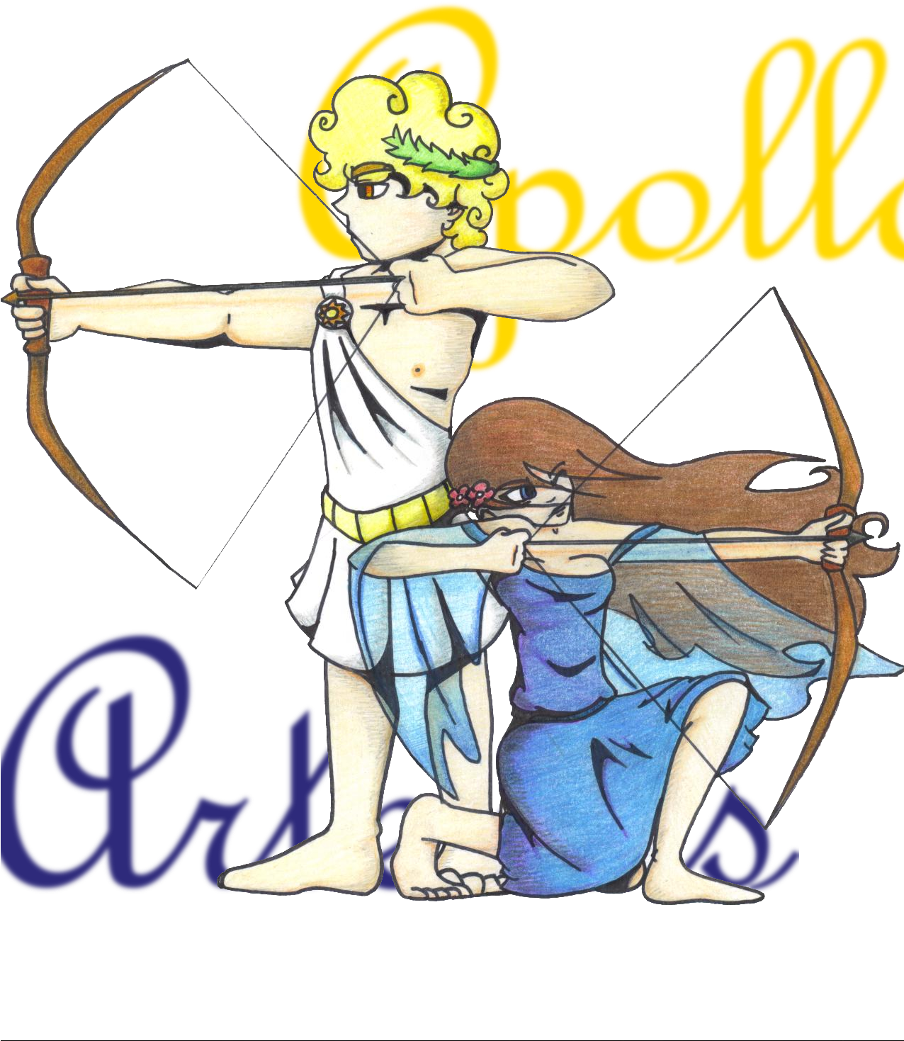 Allhailweegee Month Off - Apollo And Artemis The Greek Gods (1275x1650)