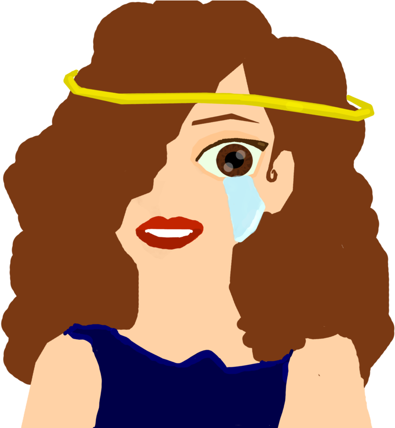 Crying Greek Goddess By Busybeesarahd - Illustration (900x876)