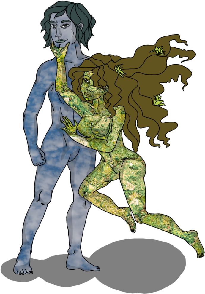 Gaia And Ouranos By Veryapedumb - Uranus (742x1075)