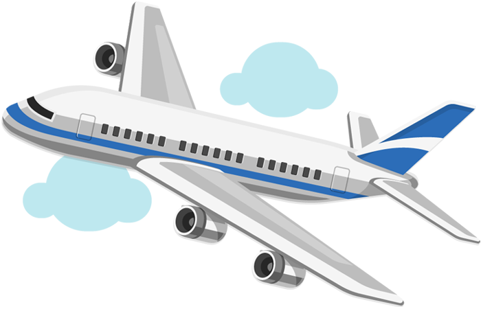 Airplane Cartoon Png - Airplane Cartoon No Background (700x450)