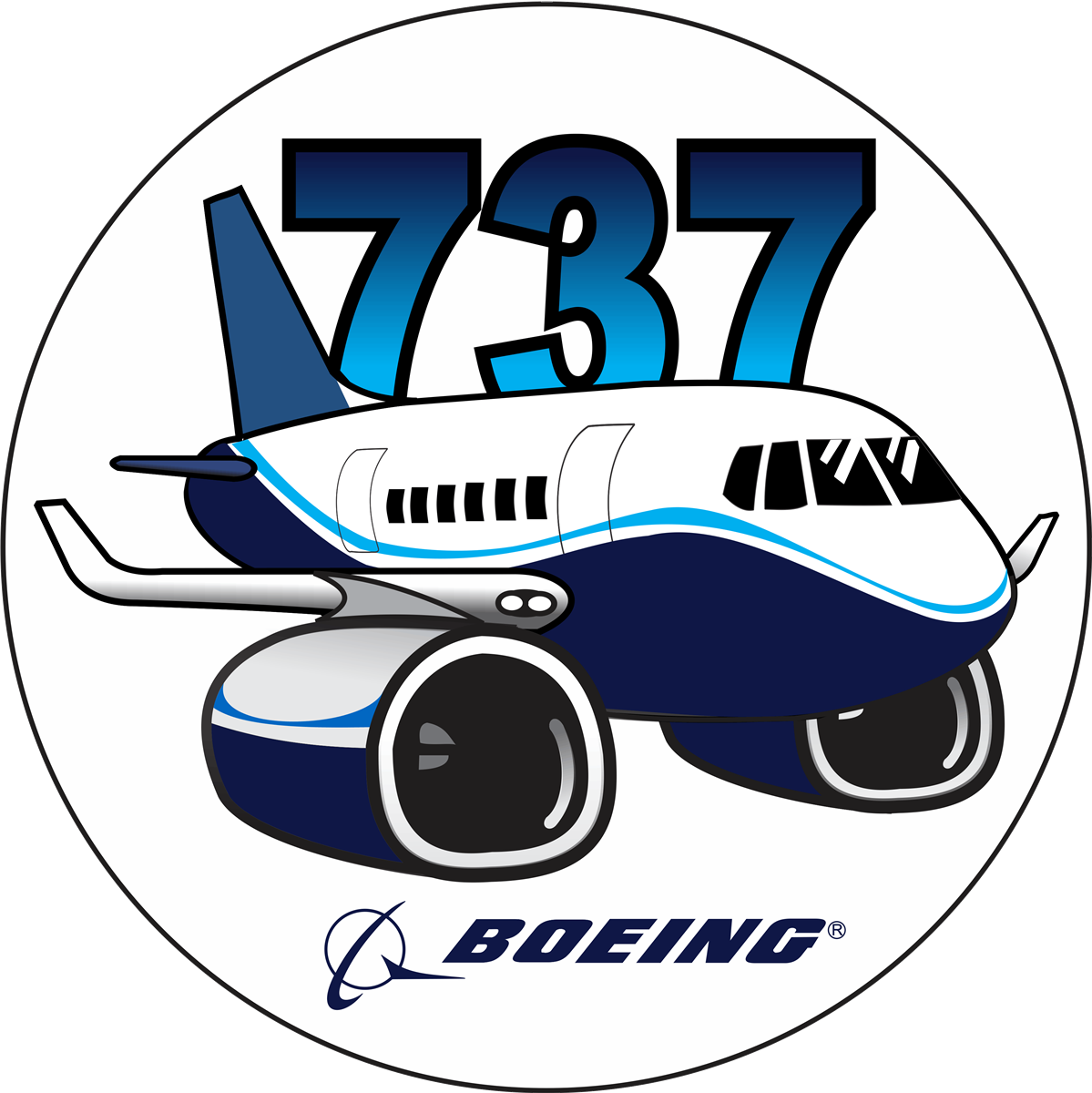 Boeing 737 Clipart (1199x1200)