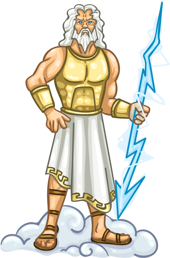 Mount Olympus Hades Zeus Poseidon Clip Art - Zeus Clipart (1024x1024)