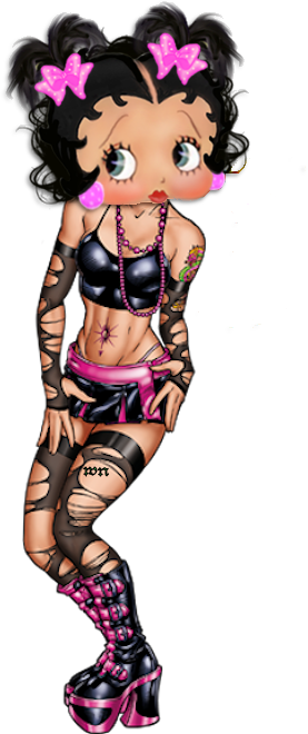 Go-go - Cute Betty Boop (277x660)