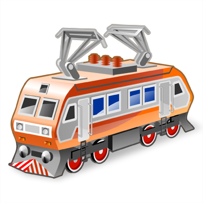 Cable Car Clip Art - Locomotive Icon (400x400)