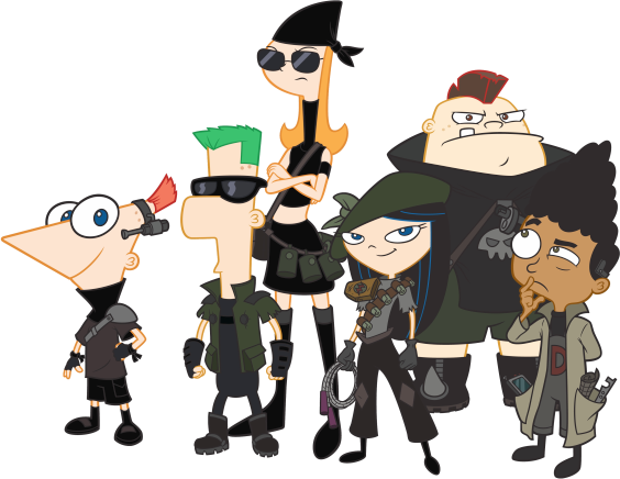 Resistance Clipart - Phineas And Ferb 2nd Dimension (564x436)