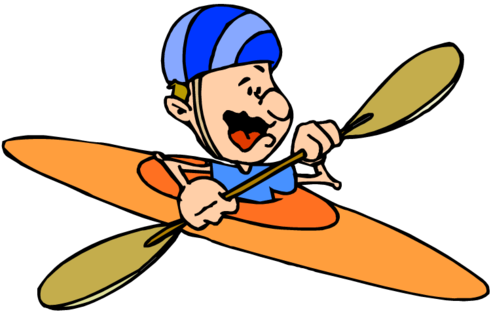 Kayak Clipart Canoa - Canoe Kayak Clipart (491x314)