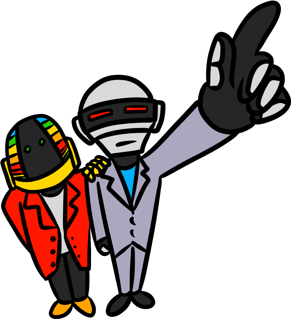 Daft Punk Clipart - Daft Punk Png (1319x1200)