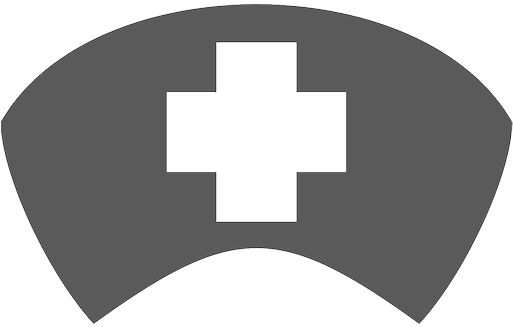 Nurse Hat Icon - Black And White Nurse Hat (512x512)