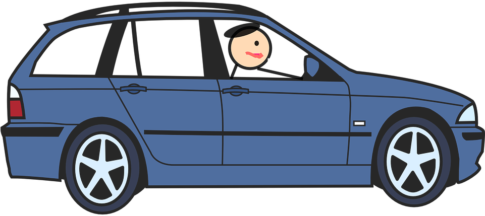 Blue Car Clipart Person Clipart - Car Clipart Png (960x480)