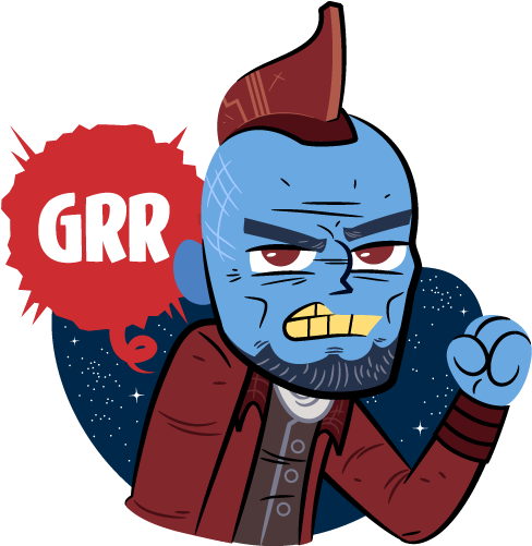 Guardians Of The Galaxy Vol2 - Avengers Infinity War Facebook Stickers (500x500)