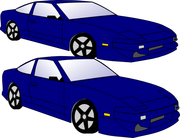 Blue Car Clipart Three - Car Clip Art (600x460)