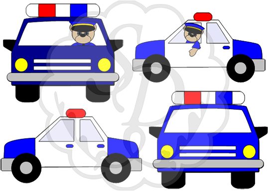 Police Patrol Cars - Auto Symbol (600x444)