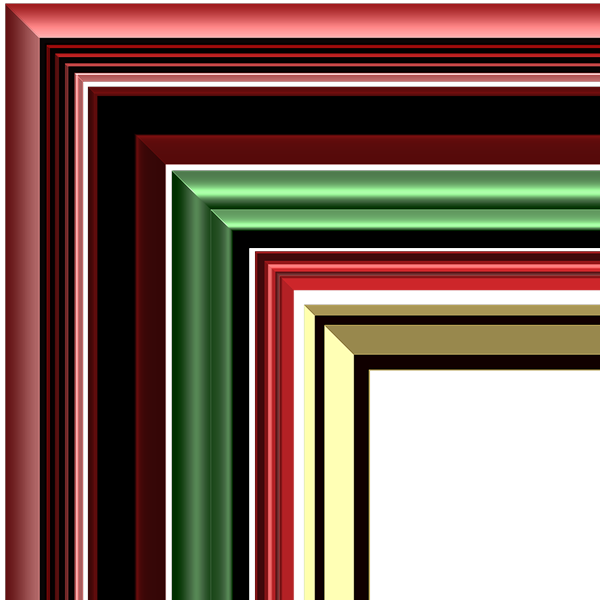 Christmas Frames Kit Styles 6-10 - Picture Frame (600x600)