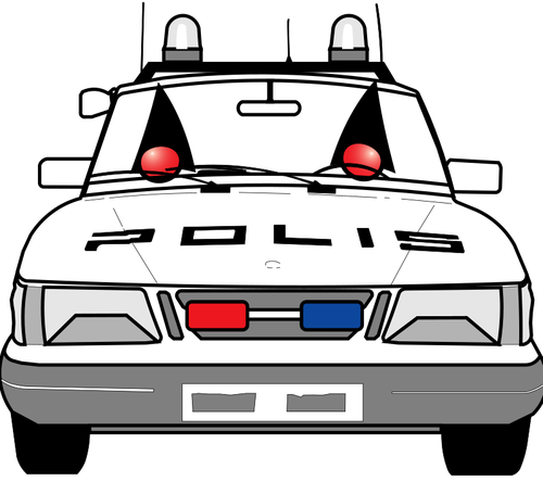 Police Vehicle - Colouring Pages Of Police Cars (500x443)