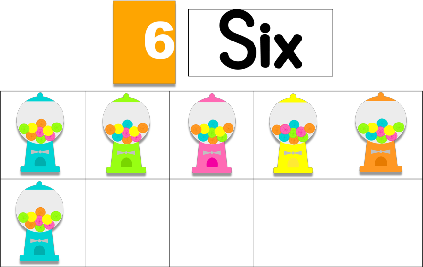 Ten Frames Pack Candy Theme - Candy (865x640)