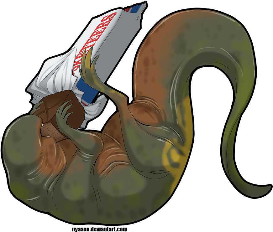 Janicesung 214 12 Dart Nomming A 3 Musketeers By Nyaasu - Dart Stranger Things Fan Art (900x764)