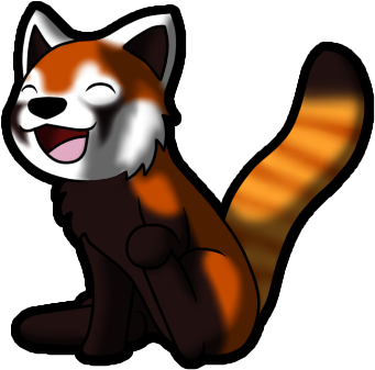 Red Pandas Cartoon - Stock.xchng (391x386)