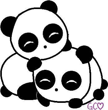 Drawn Panda Chibi - Cute Panda Drawing Transparent (395x374)