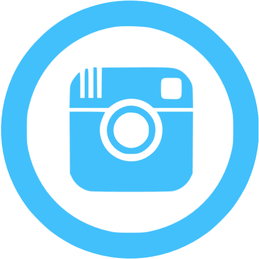 White Instagram Icon - Instagram Icon Png Blue (512x512)