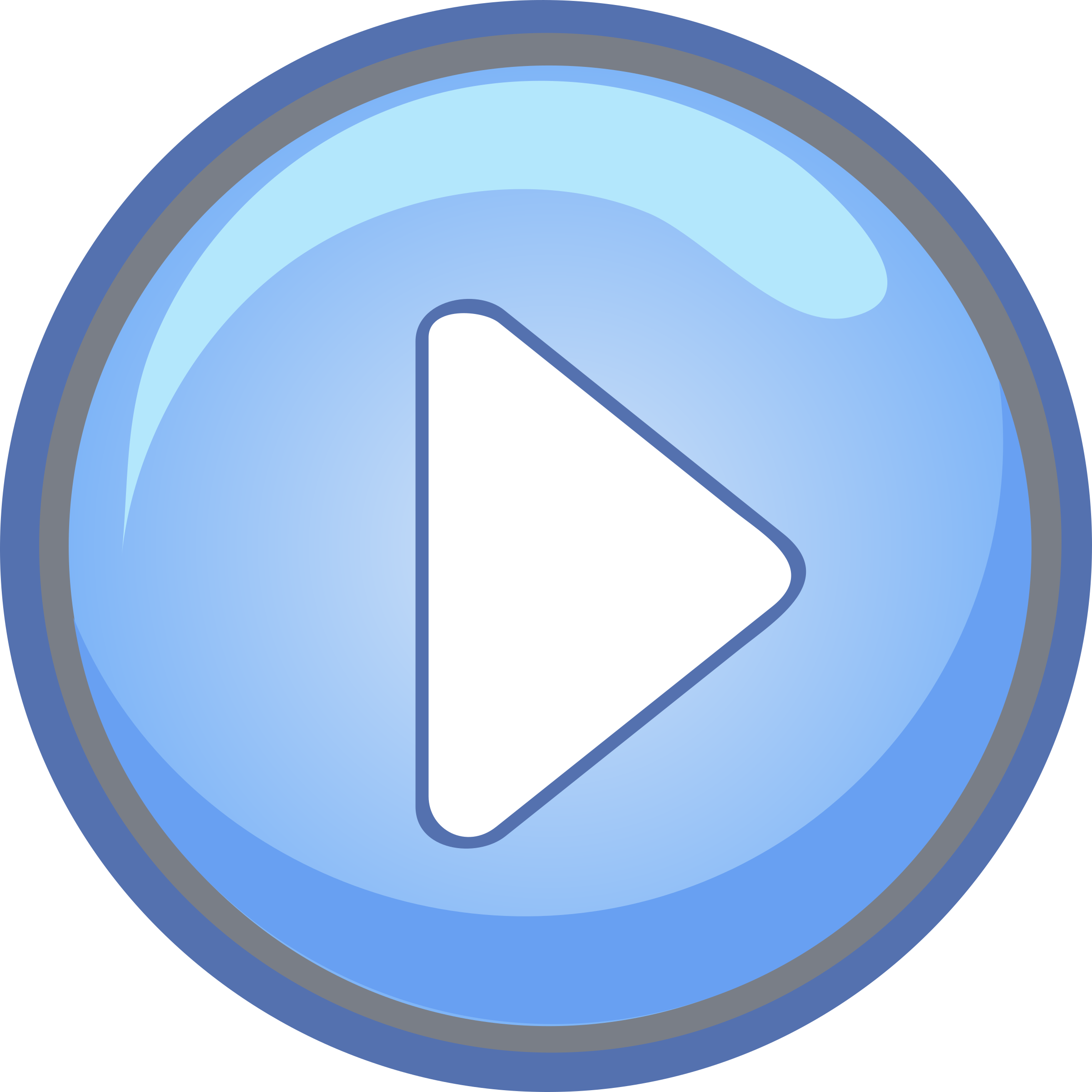 This Free Icons Png Design Of Blue Play Button Pressed - This Free Icons Png Design Of Blue Play Button Pressed (2401x2400)