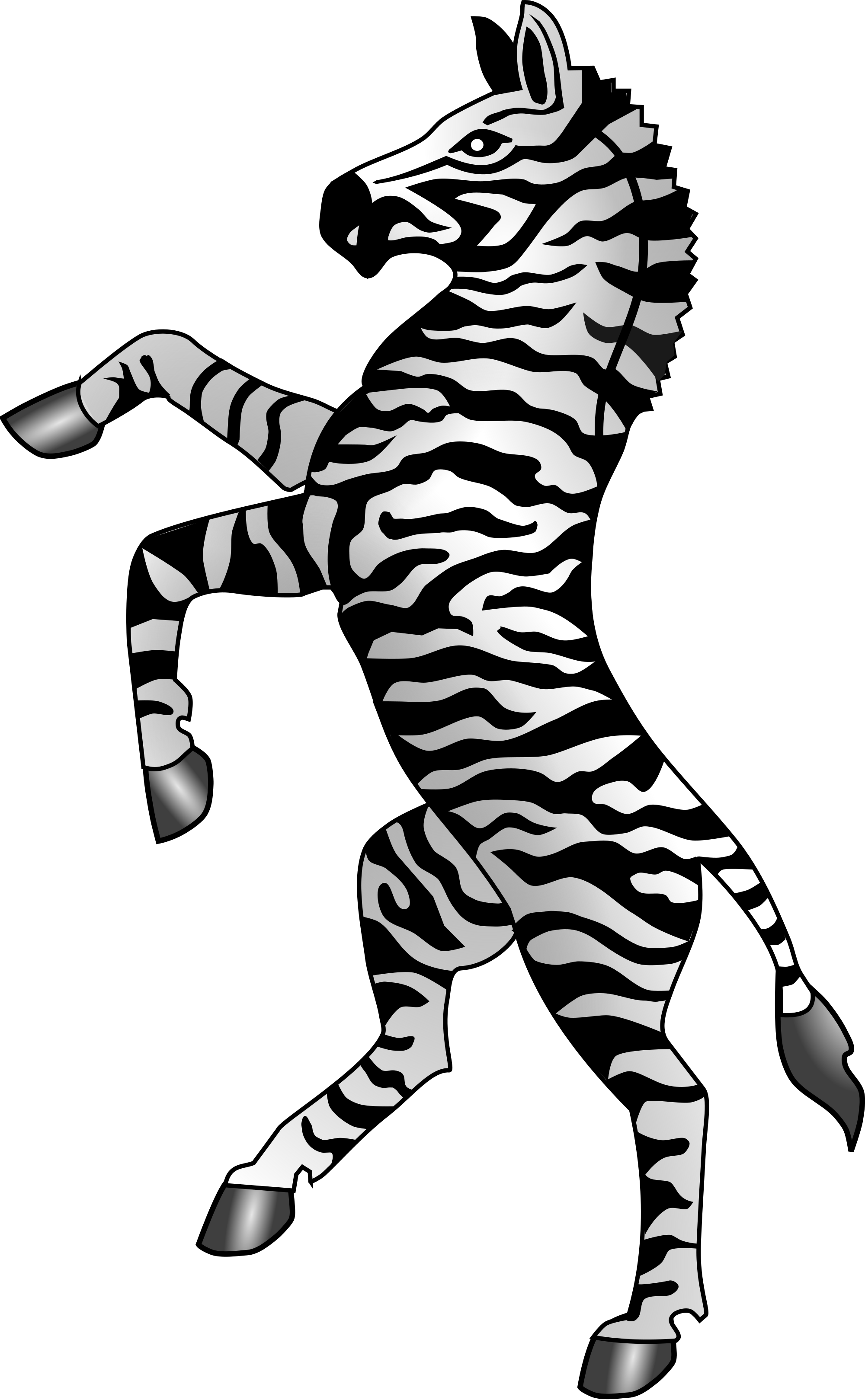 Zebra Print Clipart 17, - Coat Of Arms Botswana (2000x3238)