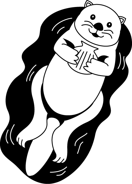 Face Clipart Otter - Sea Otter Clip Art (454x632)