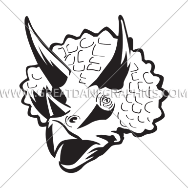 Triceratops Face - Triceratops Face Drawing (385x385)