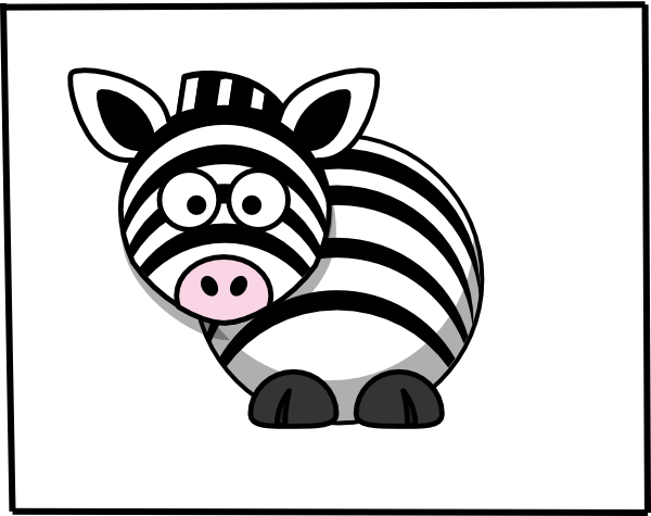 Zebra 2 Clip Art - Zebra Clipart (600x475)