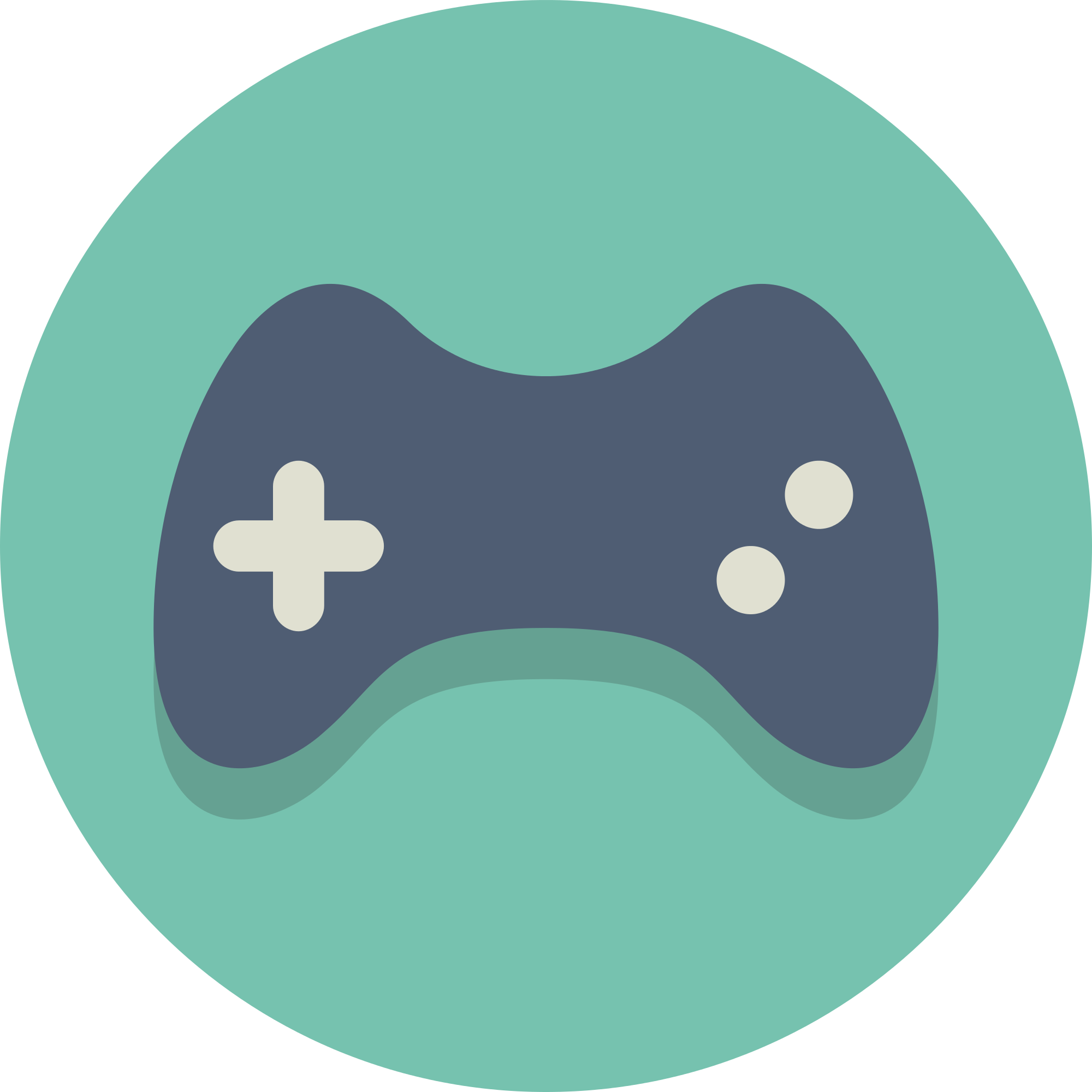 Controller Clipart Flat - Icon 1024 X 1024 (2000x2000)