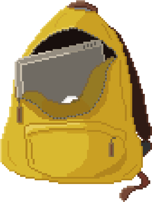 Backpack By Sbarrio Backpack Pixel Art (688x721) Png Clipart Download