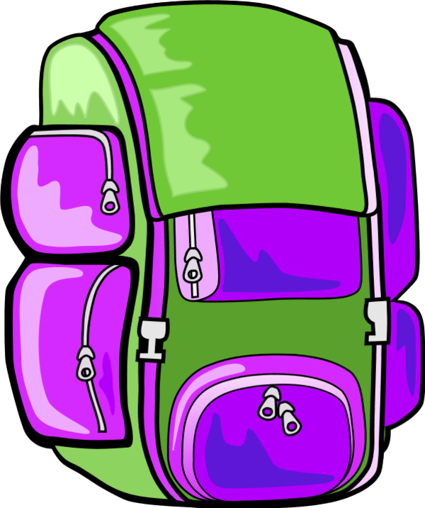 Backpack - กระเป๋า การ์ตูน Png (600x717)