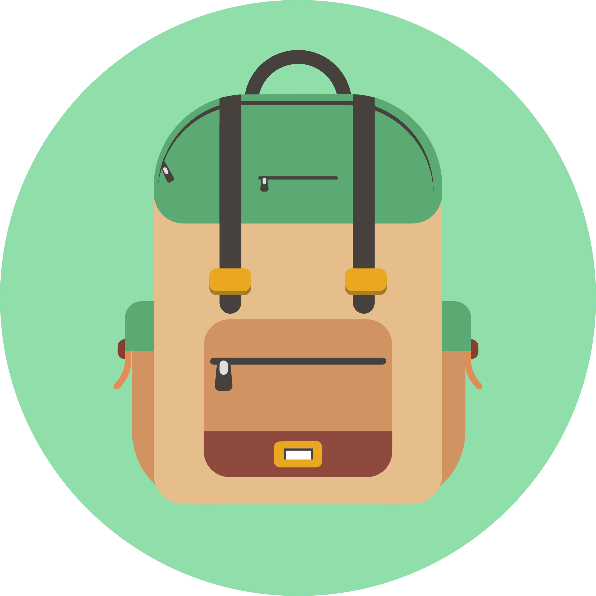 Open - Backpack Icon Png (2000x2000)