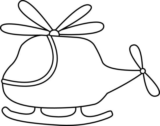 Helicopter Clipart Black And White - Cute Helicopter Clipart Black And White (550x434)