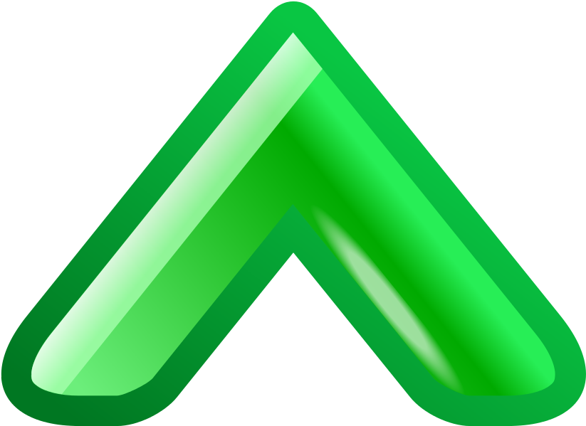 File - 1uparrow Green - Svg - Scalable Vector Graphics (1024x1024)