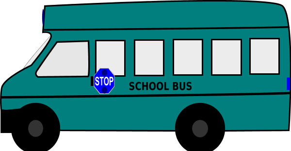 Purple Clipart School Bus - School Bus Clip Art (600x311)