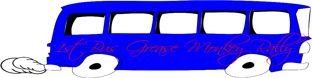 School Bus Blue Cartoon (1138x416)