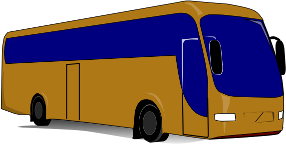 Tour Bus Fleet Clip Art At Clker - Camiones Transporte De Personal (600x308)