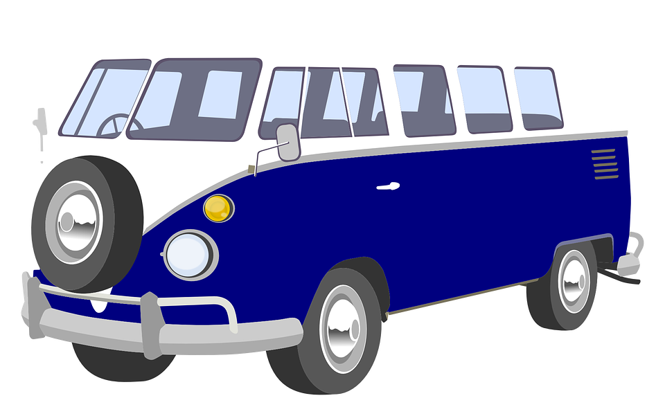 Bus Van Cliparts - Volkswagen Bus Front Transparent (960x601)