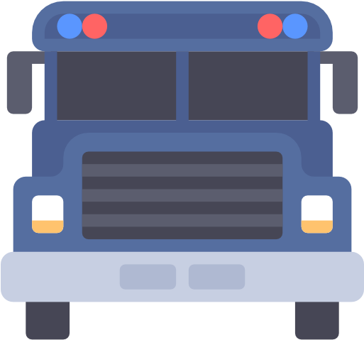 Prison Bus Free Icon - Prison Bus Transparent (512x512)