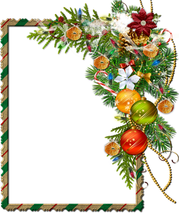 Cadres De Noel - Cadre De Noel Pour Photofiltre (600x714)