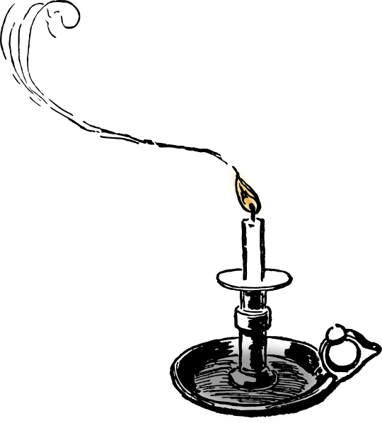 Candle Light Clip Art At Clker - Candle Illustration (540x598)