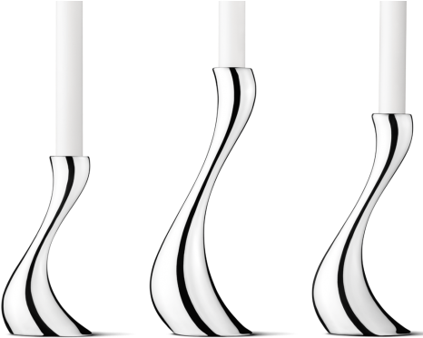 Georg Jensen Cobra Candleholders, Set Of - Georg Jensen - Cobra Candle Holder - Set Of 3 (474x379)