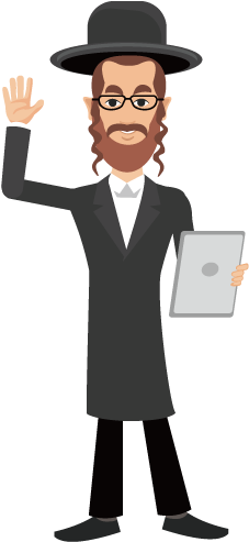 Orthodox Judaism Hasidic Judaism Rabbi Clip Art - Orthodox Jew Illustration (567x567)